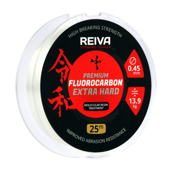 Reiva Reiva Fluorocarbon 25m 0.40mm Fir monofilament pentru forfac-Transparent