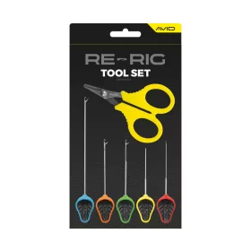   Avid Re-Rig Tool Set Set de accesorii pentru momeală de 6 bucăți