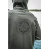 Avid Bearing Zip Hoodie Zöld Zipzáros Pulóver XL