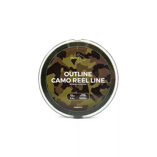 Avid Outline Camo Reel Line 12Lb 1000M Fir monofilament principal