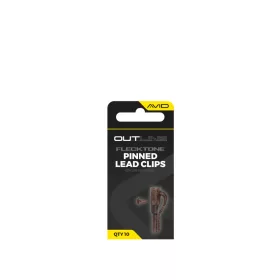 Avid Outline Flecktone Pinned Lead Clips 10buc