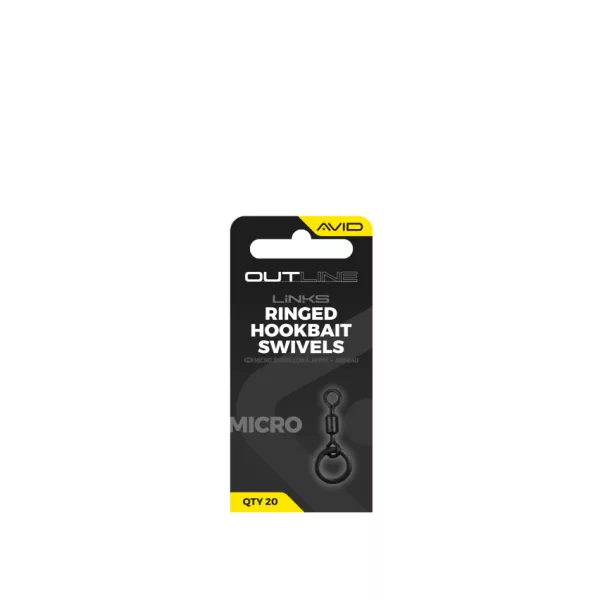 Avid Outline Micro Ringed Hookbait Swivels Vârtej 20buc
