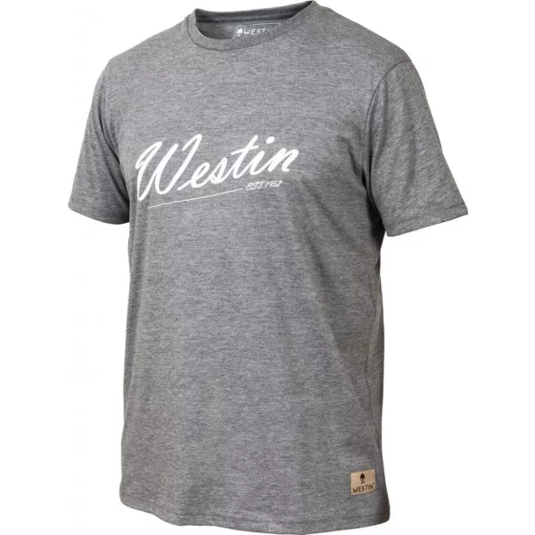 WESTIN Tricou De Modă Veche L Gri Melanj Polo