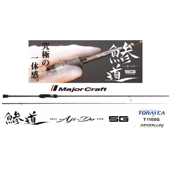 Major Craft Aji-Do 5G AD5-S832FC Lansetă de Spinning Fast 2,51m 3-24gr 2 Bucăți