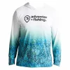 Adventer Fishing Tricou cu glugă, rezistent la UV Bluefin Trevally L