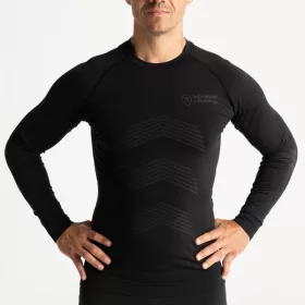   Bluză termoizolantă Adventer Fishing Undershirt Steel-Black Mărimea M-L