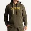 Adventer Pulover hanorac de bumbac Khaki L