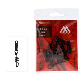   Mikado Intro Cat 6,00mm Vârtelnici pentru pescuit la somn cu filet 5 buc.