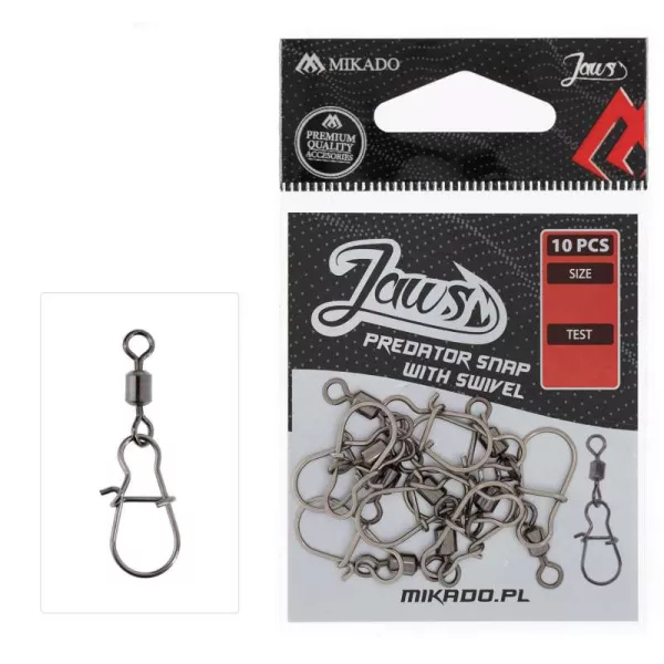 Mikado Jaws Predator XS Agrafă pentru spinning cu vârtej 10 buc