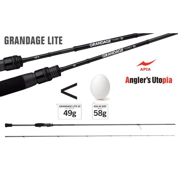 Apia Grandage Lite 62 1,88m 0,1-3gr Lansetă de spinning din 2 piese
