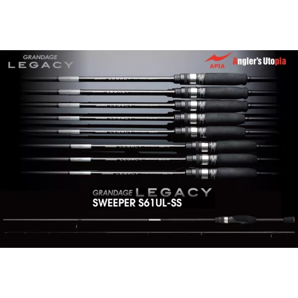 Apia Grandage Legacy Sweeper S61UL-SS 1,85m 0,2-4gr Lansetă de spinning din 2 bucăți
