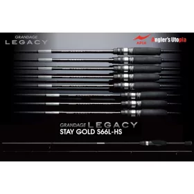   Apia Grandage Legacy Stay Gold S66L-HS 1,98m 0,3-10gr 2 Bucăți Lansetă de Spinning