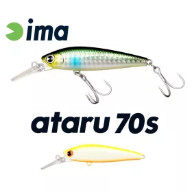 Ima Ataru 70S 7cm 11gr 002 Chart Black Pearl Wobbler
