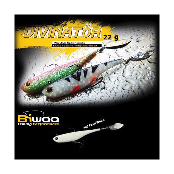 Biwaa Divinator Medium 18cm 35gr 02 Pearl White Spinnertail 1db
