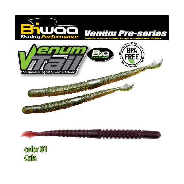 Biwaa Venum Tail 10cm 01 Cola Gumi Műcsali 10db