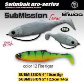 Biwaa Submission 10cm 12 Fire Tiger Gumihal 4db