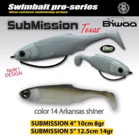 Biwaa Submission 10cm 14 Arkansas Shiner Gumihal 4db