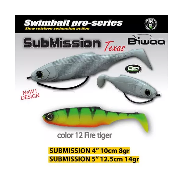 Biwaa Submission 13cm 12 Fire Tiger Gumihal 3db