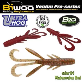 Biwaa Ultra Hog 7,5cm 04 Watermelon Red Gumi Műcsali 10db
