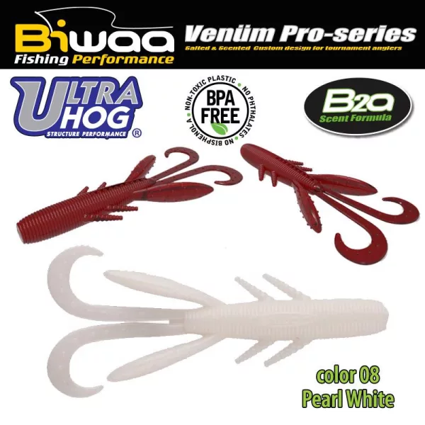 Biwaa Ultra Hog 7,5cm 08 Pearl White Gumi Műcsali 10db