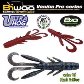 Biwaa Ultra Hog 10cm 10 Black & Blue Gumi Műcsali 8db