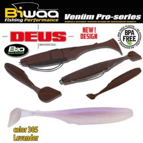 Biwaa Deus 10cm 305 Levander Momeală plastică 7 buc.