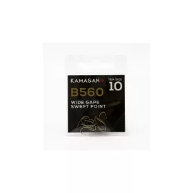   Kamasan B560 Wide Gape Swept Point 18 Cârlig cu platbandă, cu barbetă 10 buc