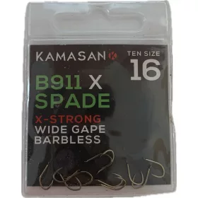   Kamasan X-Strong pentru monturi fine Cârlig Plat Fără Barbă #16