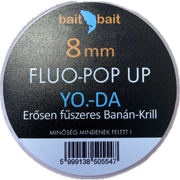 BaitBait Yoda Fluo Pop Up Boilies 8mm 20gr