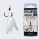 BKK Feathered Spear-21 SS 4 Cu Ochet, Cu Barbi Alb Ancoră 3buc