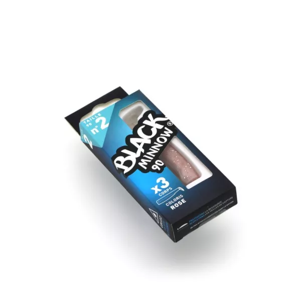 FIIISH 3 buc. corp de 90mm - culoare Roz Nălucă de plastic
