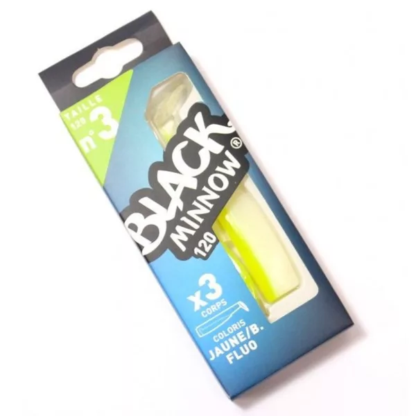 FIIISH 3 buc. corp de 120mm - Culoare Blanc/Jaune Naluci din plastic