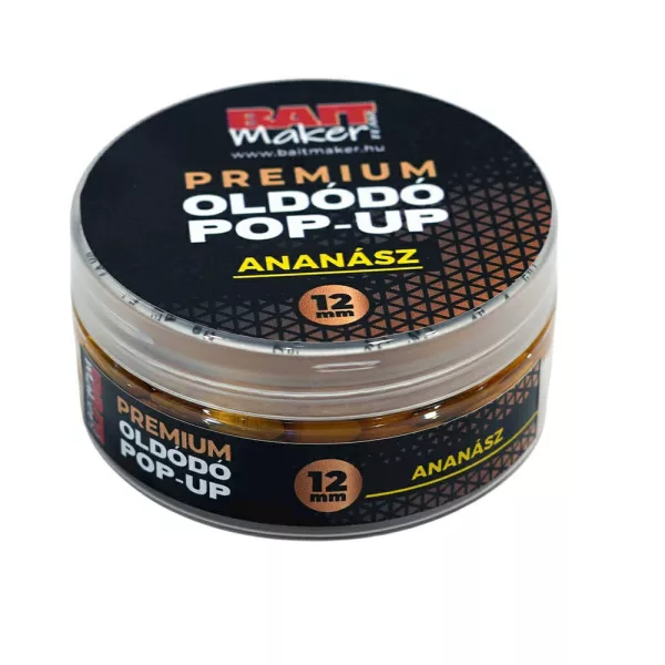 Bait Maker Ananász 12mm Premium Oldódó Pop Up 25gr