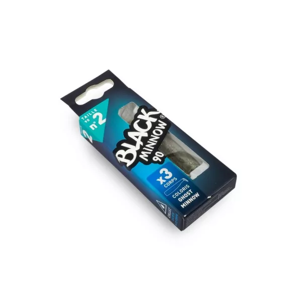FIIISH 3 buc. corp Black Minnow de 90mm - culoare Ghost Minnow Nălucă artificială din plastic
