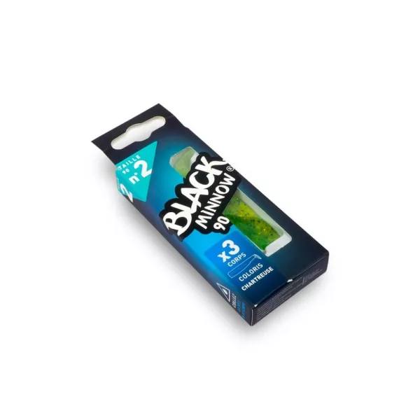 FIIISH 3 buc. corp Black Minnow de 90mm - culoare Chartreuse Nălucă de plastic