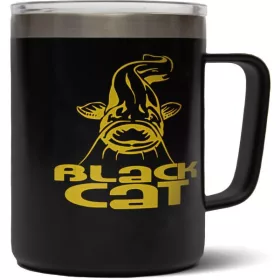 Black Cat 380ml Cană Termo din Oțel Inoxidabil