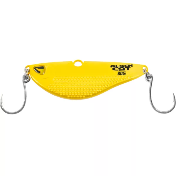Black Cat Heavy Vibe V Lure Yellow 80gr Momeală artificială verticală