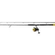 Black Cat Hard Core Combo Spin Rod 2,40m 20-200gr Lansetă de spinning din 2 piese cu mulineta Black Passion FD 50 și fir