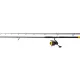 Black Cat Hard Core Combo Bank Rod 3,00m 600gr Lansetă de somn din 2 piese cu mulineta Black Passion FD 80 și fir.