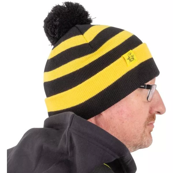 Black Cat Bobble Hat Căciulă tricotată