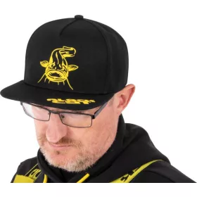 Șapcă de Baseball Neagră Black Cat Flat Peak Cap
