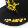 Șapcă de Baseball Neagră Black Cat Flat Peak Cap