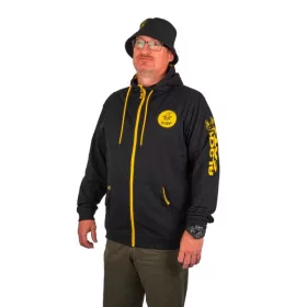 Black Cat Black Zip Hoody Hanorac S