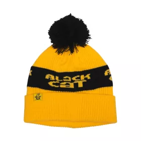 Black Cat Yellow Bobble Hat Căciulă cu pompon