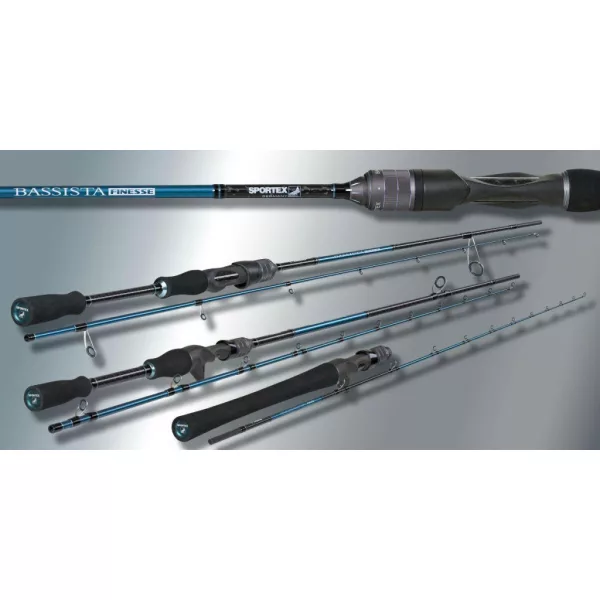 Sportex Bassista Jerk Cast 1,90m 100gr Lansetă de Casting Spinning din 2 Bucăți
