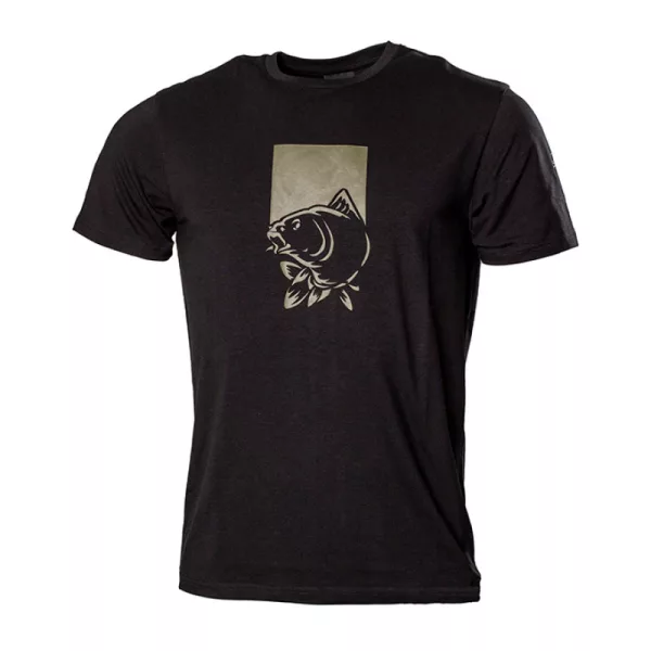 Nash Make It Happen T-Shirt Fish Logo Black Tricou Negru L