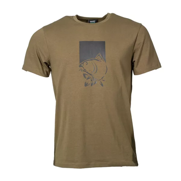 Nash Make It Happen T-Shirt Fish Logo Green Tricou Verde XL