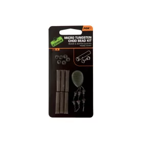   Fox EDGES™ Micro Chod Bead Kit - Trans Khaki Set de biluțe de cauciuc