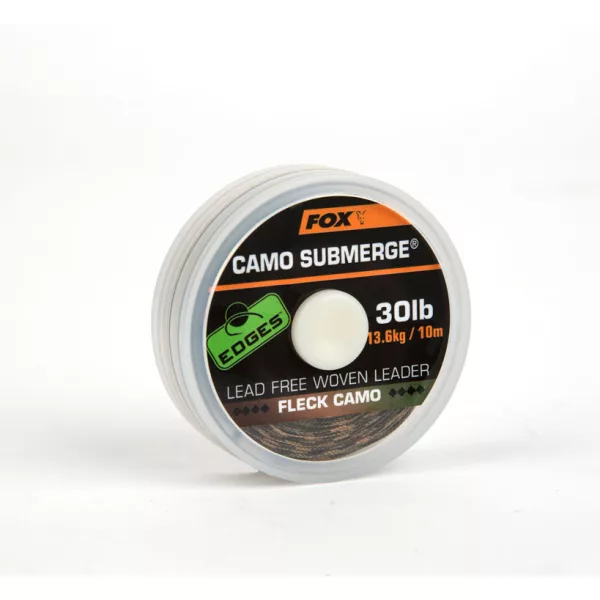 Fox EDGES™ Submerge Camo Leader Submerge Fleck Camo 30lb - 10m Fir împletit