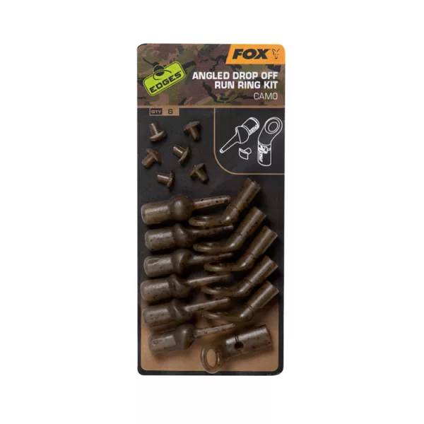Fox EDGES™ Camo Angled Drop Off Run Ring Kit Clips plumb